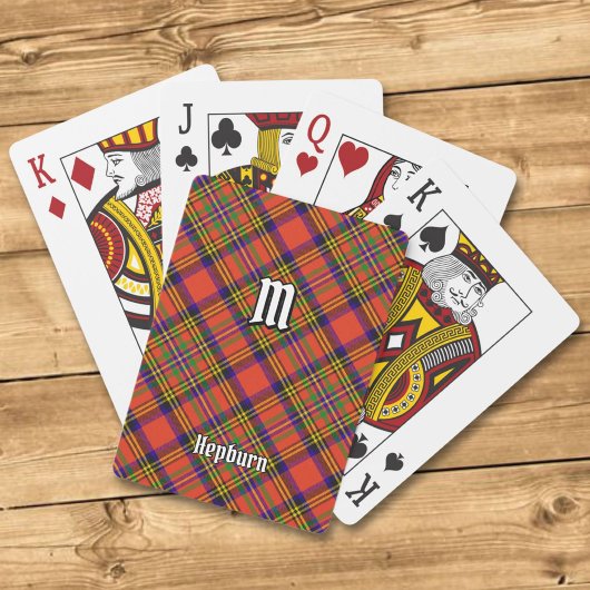Jeu De Cartes Clan Hepburn Tartan