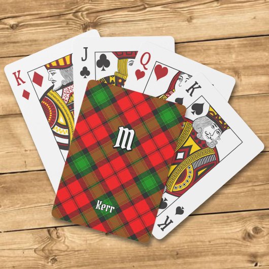 Jeu De Cartes Clan Kerr Tartan