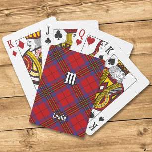 Jeu De Cartes Clan Leslie Red Tartan