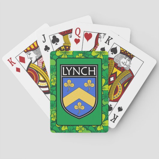Jeu De Cartes Clan Lynch irlandais (dos)