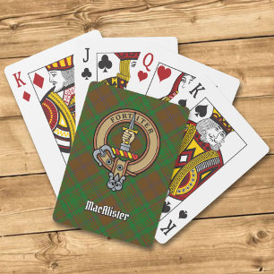 Jeu De Cartes Clan MacAlister Crest sur la chasse Glenbarr Tarta