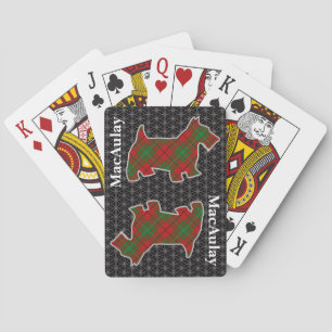Jeu De Cartes Clan MacAulay Tartan Scottish Terrier