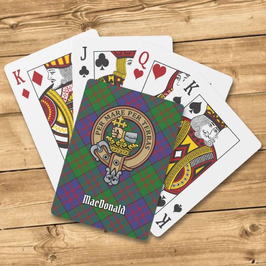 Jeu De Cartes Clan MacDonald Crest Jouer des cartes