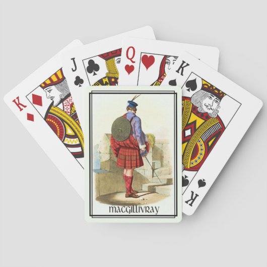 Jeu De Cartes Clan MacGillivray Classic Scotland Bicycle Deck (dos)