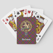 Jeu De Cartes Clan MacGowan Crest sur Tartan (dos)