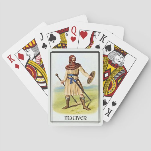 Jeu De Cartes Clan MacIver Classique Écosse Deck (dos)