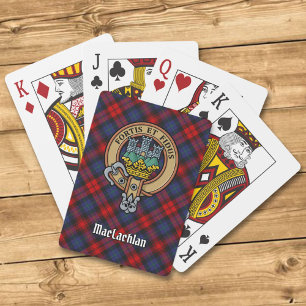 Jeu De Cartes Clan MacLachlan Crest sur Tartan