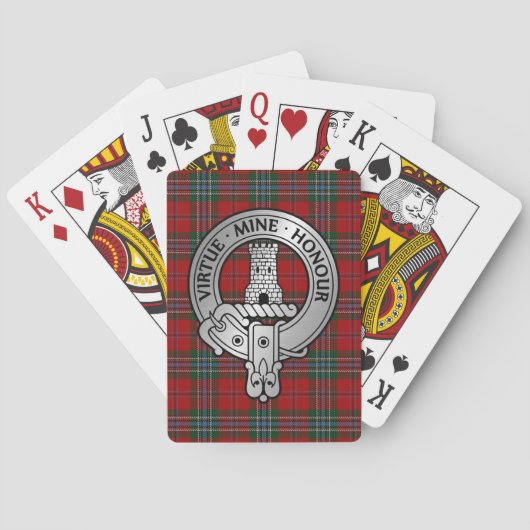 Jeu De Cartes Clan MacLean Crest & Tartan (dos)