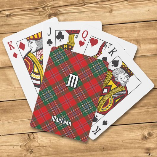 Jeu De Cartes Clan MacLean Tartan