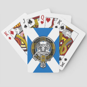 Jeu De Cartes Clan MacLeod Crête & Tartan sur Plaque de Vélo Sal