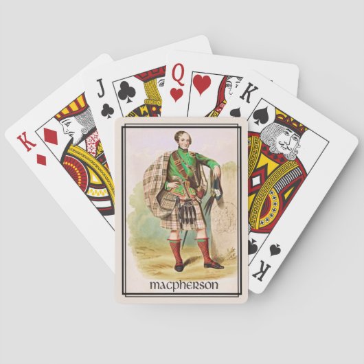 Jeu De Cartes Clan MacPherson Classique Deck Écosse (dos)
