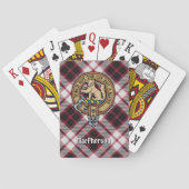 Jeu De Cartes Clan MacPherson Crest sur la chasse Tartan (dos)