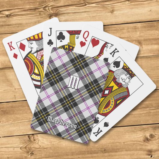 Jeu De Cartes Clan MacPherson robe Tartan Jouer des cartes