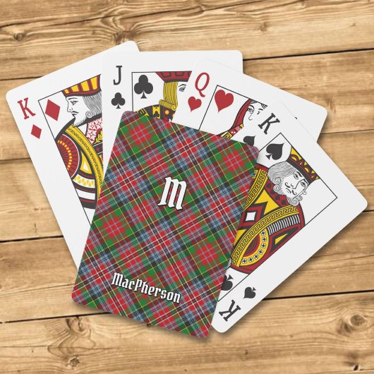 Jeu De Cartes Clan MacPherson Tartan Jouer des cartes