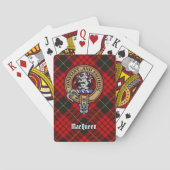 Jeu De Cartes Clan MacQueen Crest sur Tartan (dos)