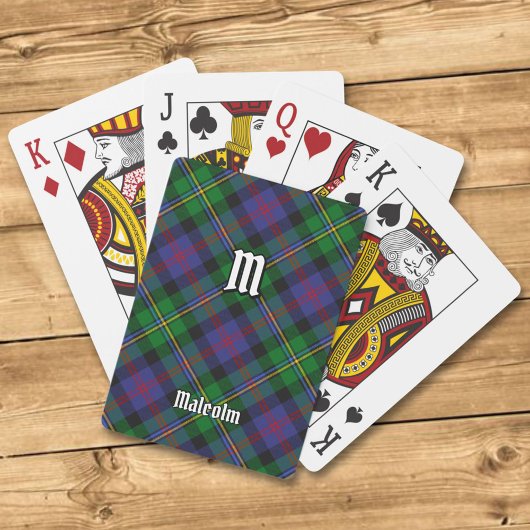 Jeu De Cartes Clan Malcolm Tartan