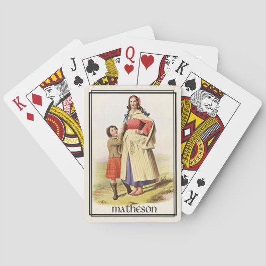 Jeu De Cartes Clan Matheson Classique Deck Écosse (dos)