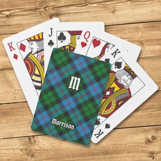 Jeu De Cartes Clan Morrison Chasse Tartan Jouer des cartes