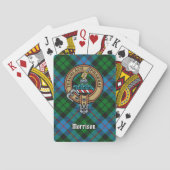 Jeu De Cartes Clan Morrison Crest sur la chasse Tartan (dos)