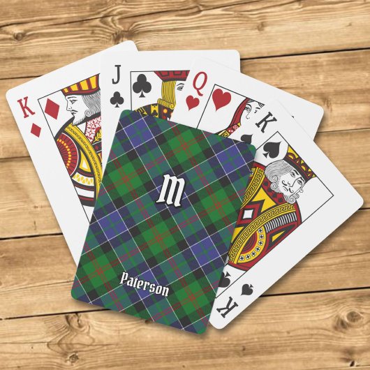 Jeu De Cartes Clan Paterson Tartan