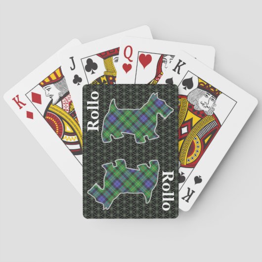 Jeu De Cartes Clan Rollo Tartan Scottish Terrier Edition (dos)