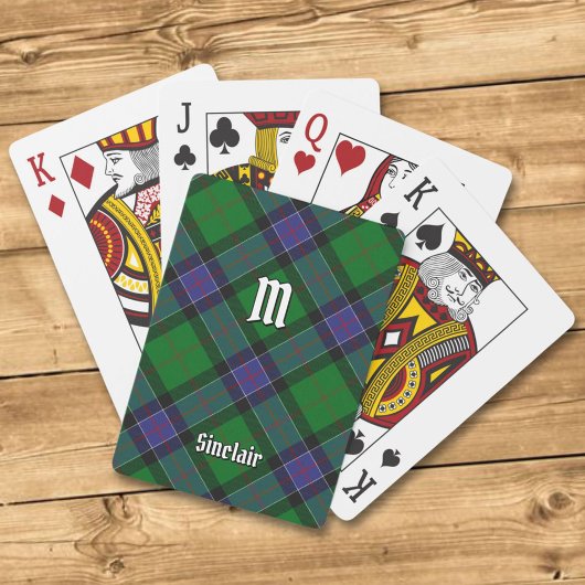 Jeu De Cartes Clan Sinclair Chasse Tartan