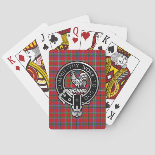 Jeu De Cartes Clan Sinclair Crest & Tartan Bicyclettes de jeu (dos)