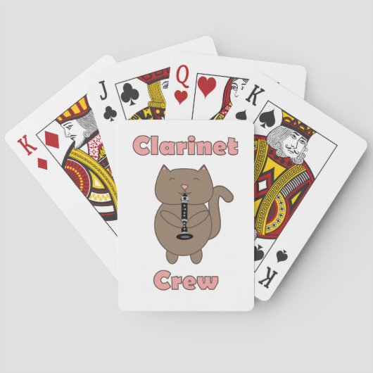 Jeu De Cartes Clarinet Crew Funny Cat (dos)