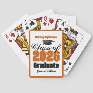 Jeu De Cartes Classe d'orange 2026 Fête de remise des diplômes p