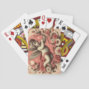 Jeu De Cartes Classic/Vintage/Retro Saint-Valentin cupide