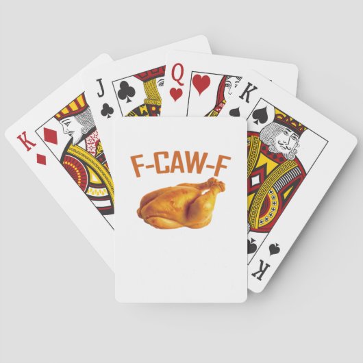 Jeu De Cartes Classique de poulet F-Caw-F (dos)