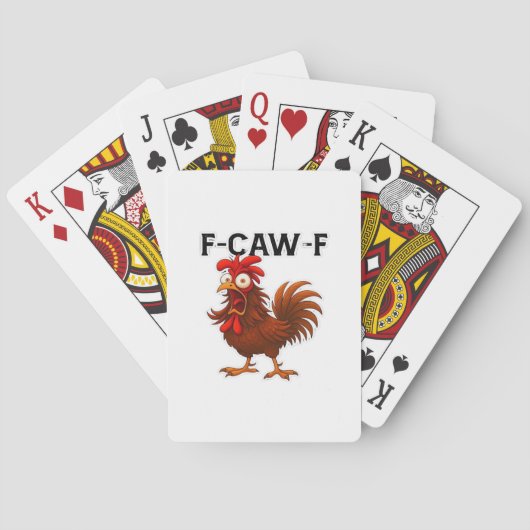 Jeu De Cartes Classique de poulet F-Caw-F (dos)