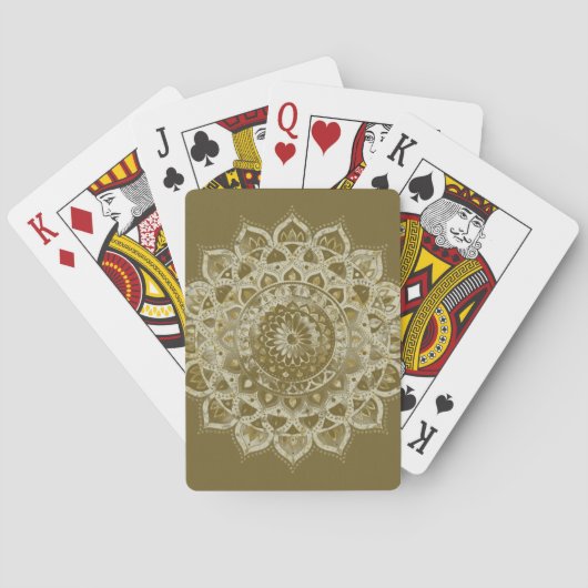Jeu De Cartes Classique Mandala Inde Style 4 (dos)