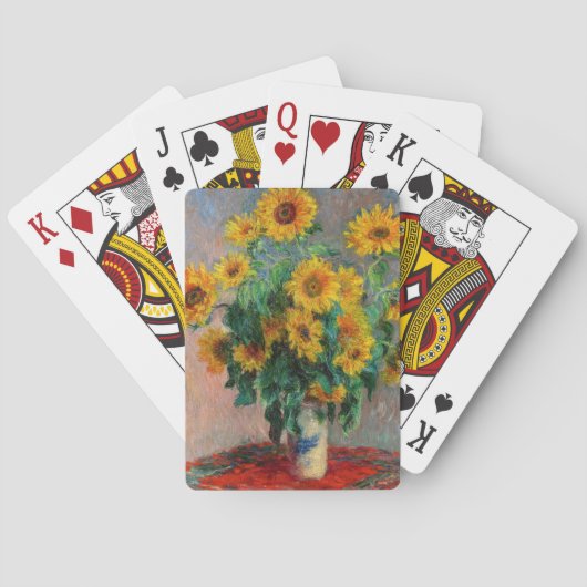 Jeu De Cartes Claude Monet - Bouquet de tournesols (dos)