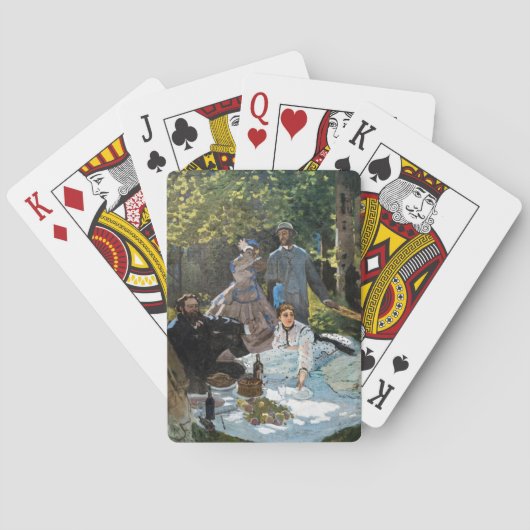 Jeu De Cartes Claude Monet - Déjeuner sur l'herbe, panneau droit (dos)