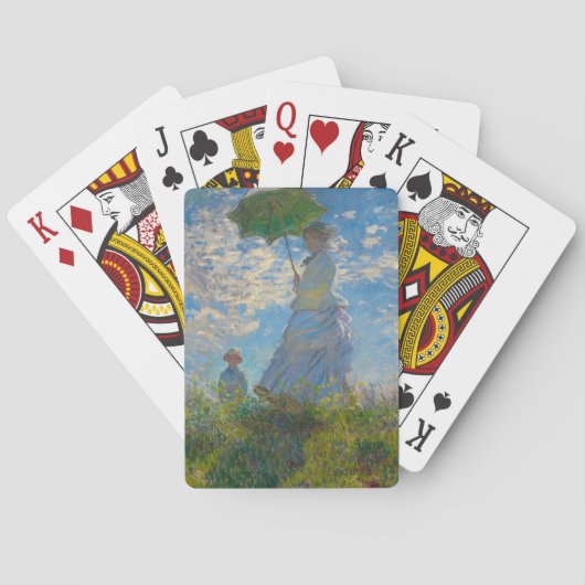 Jeu De Cartes Claude Monet Femme avec un parasol (dos)