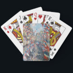 Jeu De Cartes Claude Monet - La Rue Montorgueil - Paris<br><div class="desc">La rue Montorgueil a Paris fete du 30 juin 1878. Par Claude Monet en 1878.</div>