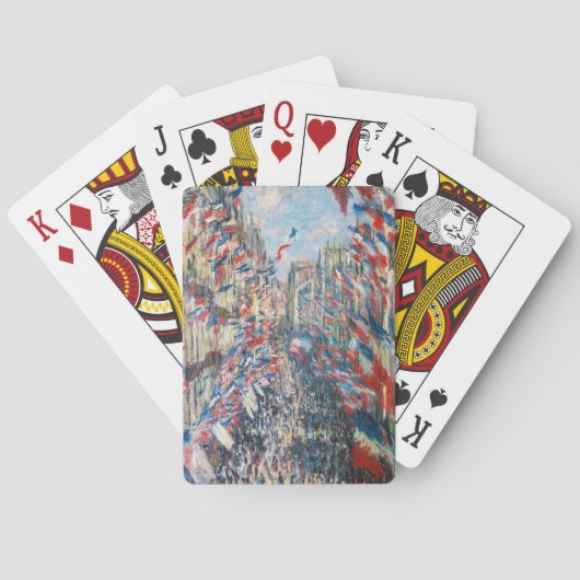 Jeu De Cartes Claude Monet - La Rue Montorgueil - Paris (dos)