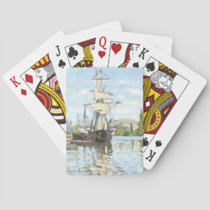 Jeu De Cartes Claude Monet. Navires à cheval sur la Seine à Roue