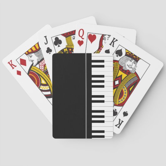 Jeu De Cartes Clavier pour piano (dos)
