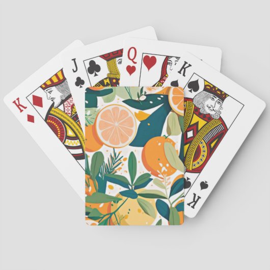 Jeu De Cartes Clementine mandarine (dos)