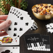 Jeu De Cartes Clés décorées d'un monogramme faites sur commande (In Situ)
