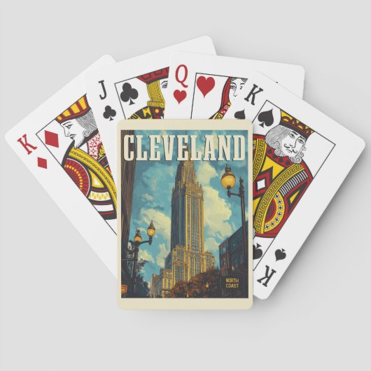Jeu De Cartes Cleveland Vintage voyage (dos)