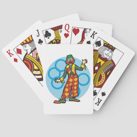 Jeu De Cartes Clown de Carnaval Classique (dos)
