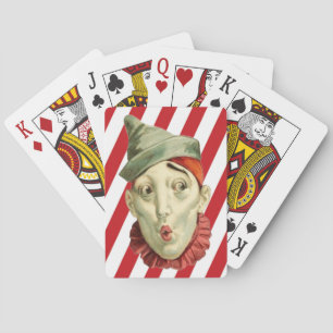 Jeu De Cartes Clown de cirque victorien Jouer des cartes