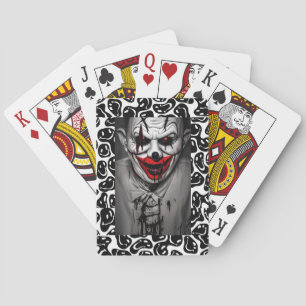 Jeu De Cartes Clown souriant mal effrayant