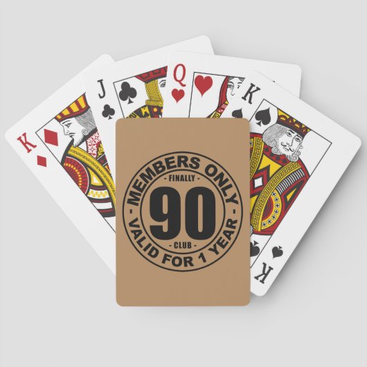 Jeu De Cartes Club 90 (dos)