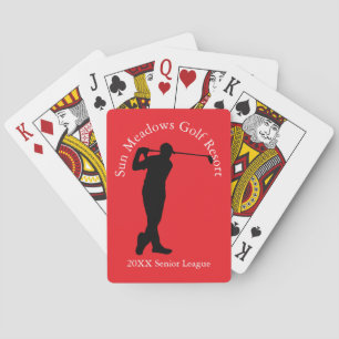 Jeu De Cartes Club de golf sur mesure Nom Ligue des hommes jouer