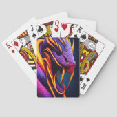 Jeu De Cartes Cobra serpent avec écailles orange et violette vib (dos)