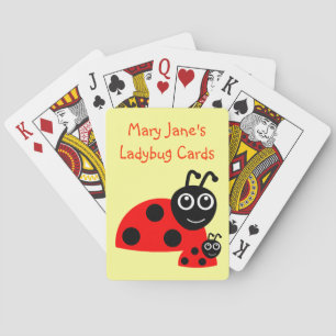 Jeu De Cartes Coccinelle Mignonne Animaux Points Personnalisés